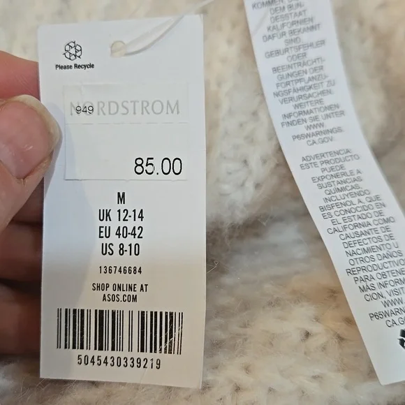 LAST CALL!!! NWT Topshop Cream Cardigan! - Picture 5 of 7